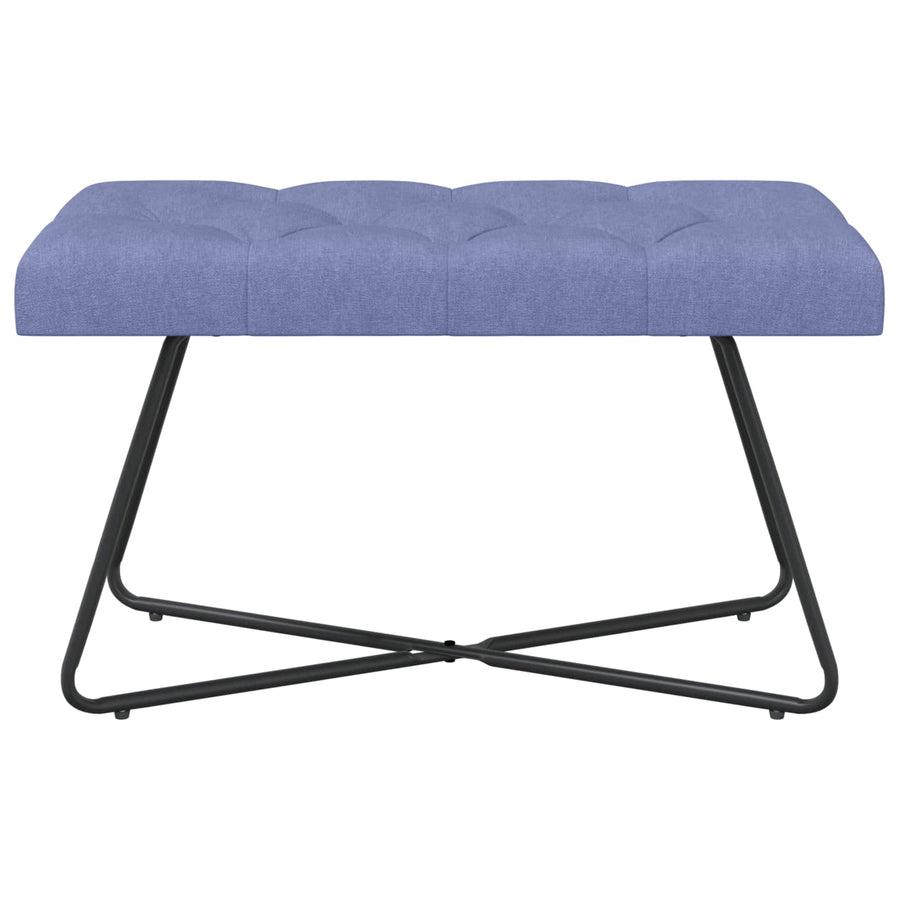 Bank met knoopverstelling Jeans Blauw 80 x 40 x 46 cm Stof