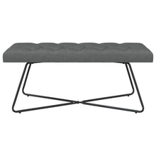 Bank met knoopverstelling Donkergrijs 110 x 40 x 46 cm Stof