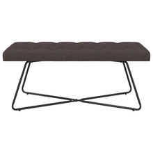 Bank met knoopverstelling Donkerbruin 110 x 40 x 46 cm Stof