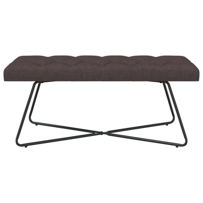 Bank met knoopverstelling Donkerbruin 110 x 40 x 46 cm Stof