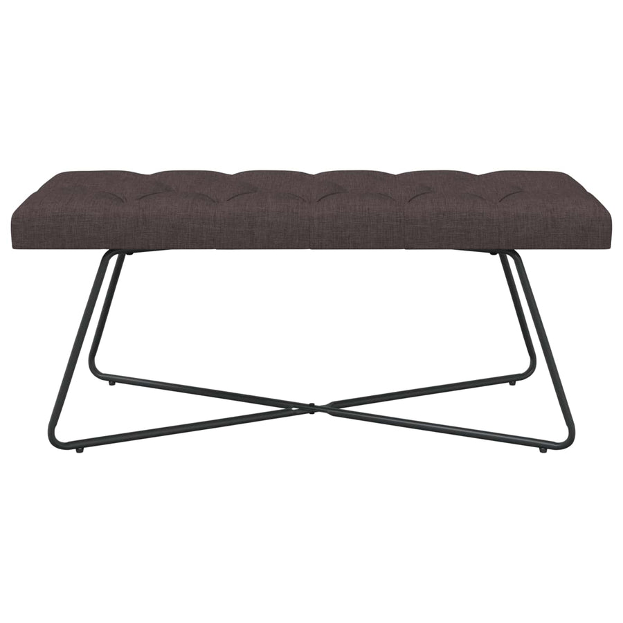 Bank met knoopverstelling Donkerbruin 110 x 40 x 46 cm Stof