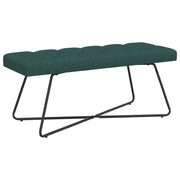 Bank donkergroen 110x40x46 cm stof