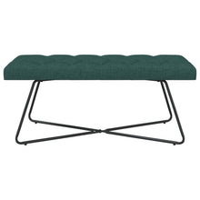 Bank met knoopverstelling Donkergroen 110 x 40 x 46 cm Stof