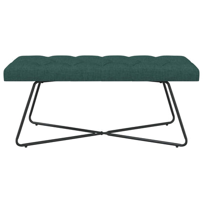 Bank met knoopverstelling Donkergroen 110 x 40 x 46 cm Stof