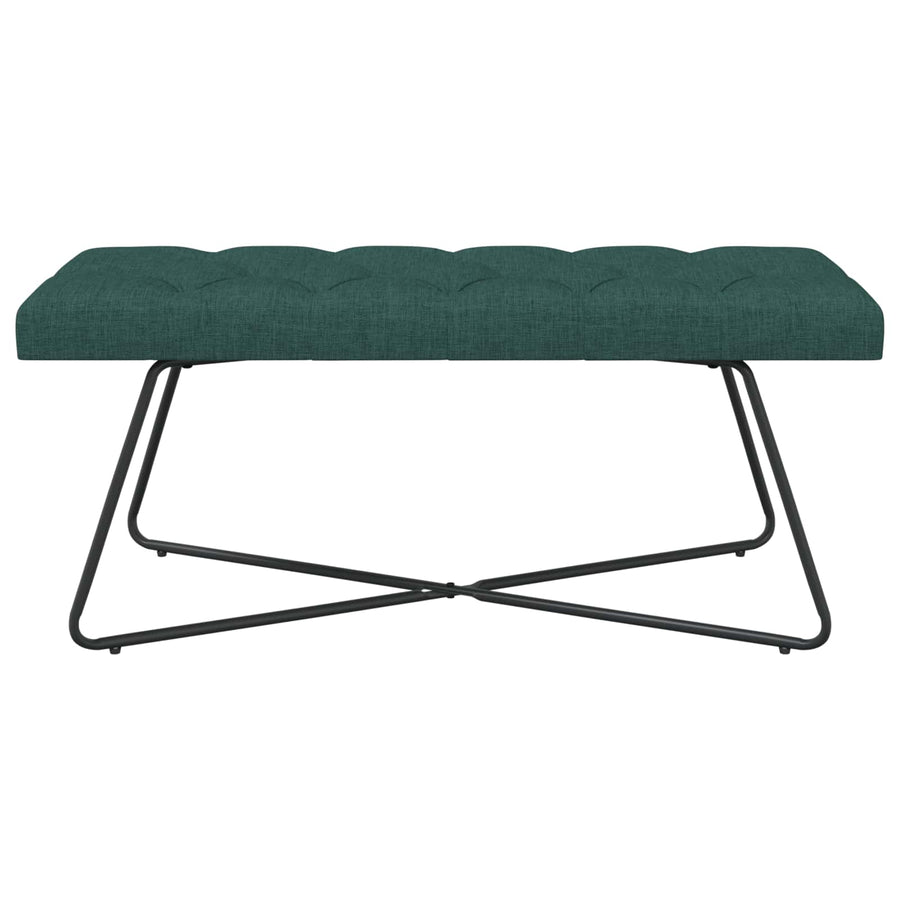 Bank met knoopverstelling Donkergroen 110 x 40 x 46 cm Stof