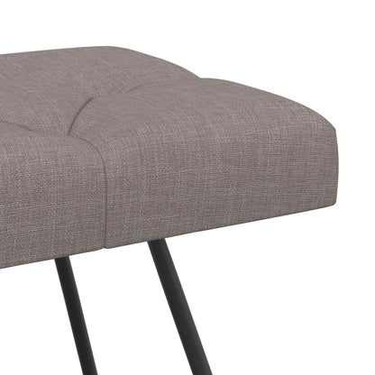 Bank met knoopverstelling Taupe 110 x 40 x 46 cm Stof