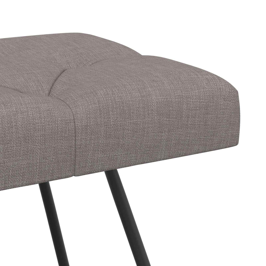 Bank met knoopverstelling Taupe 110 x 40 x 46 cm Stof