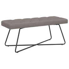 Bank met knoopverstelling Taupe 110 x 40 x 46 cm Stof