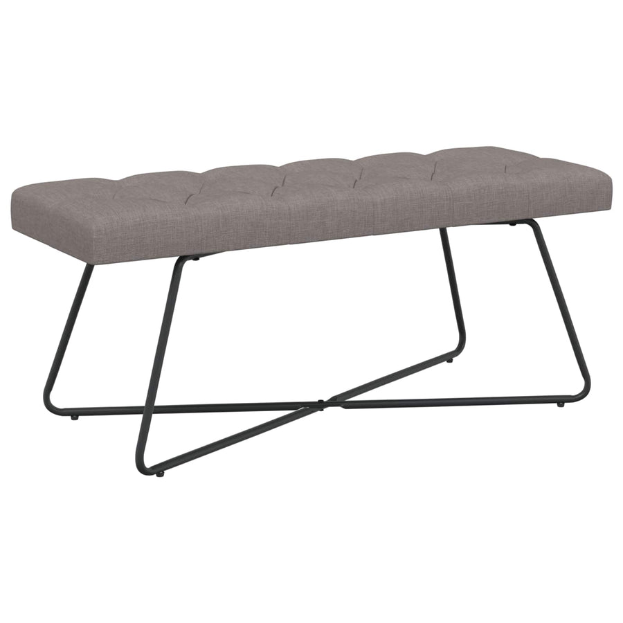 Bank met knoopverstelling Taupe 110 x 40 x 46 cm Stof