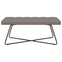 Bank met knoopverstelling Taupe 110 x 40 x 46 cm Stof