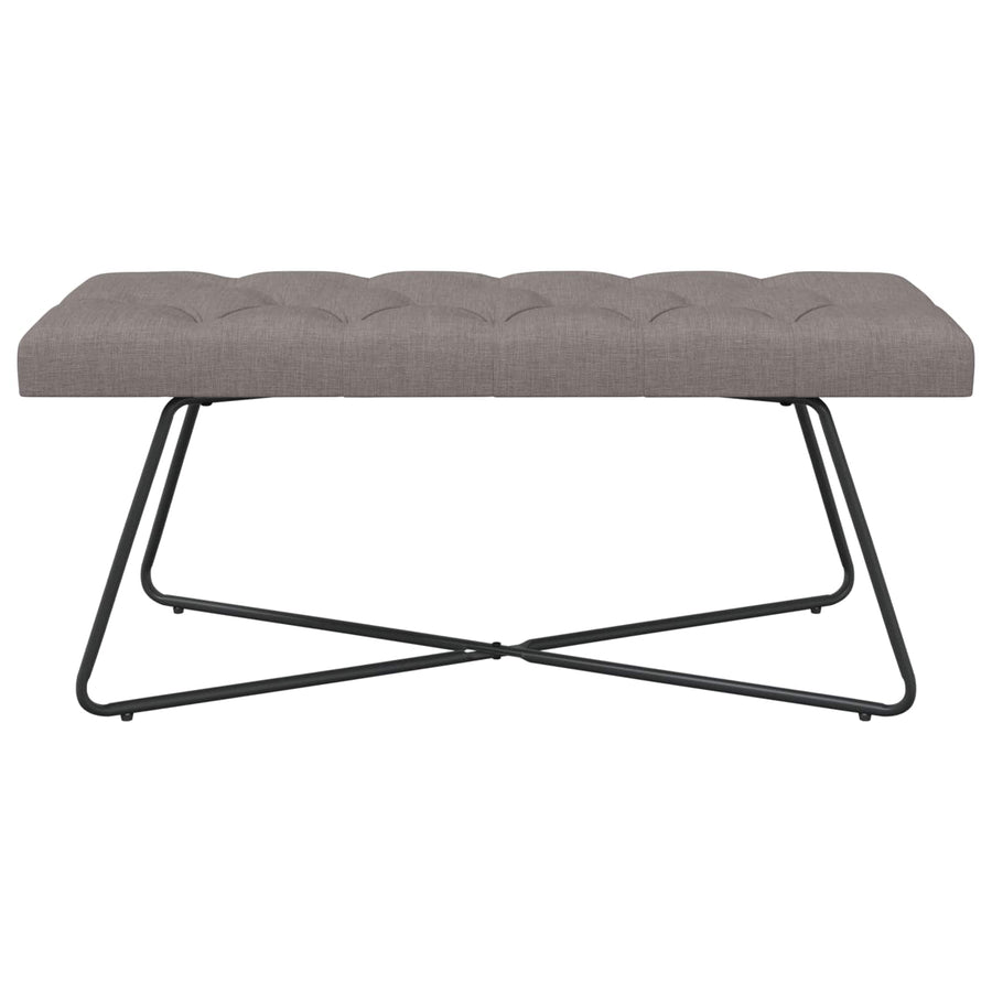 Bank met knoopverstelling Taupe 110 x 40 x 46 cm Stof