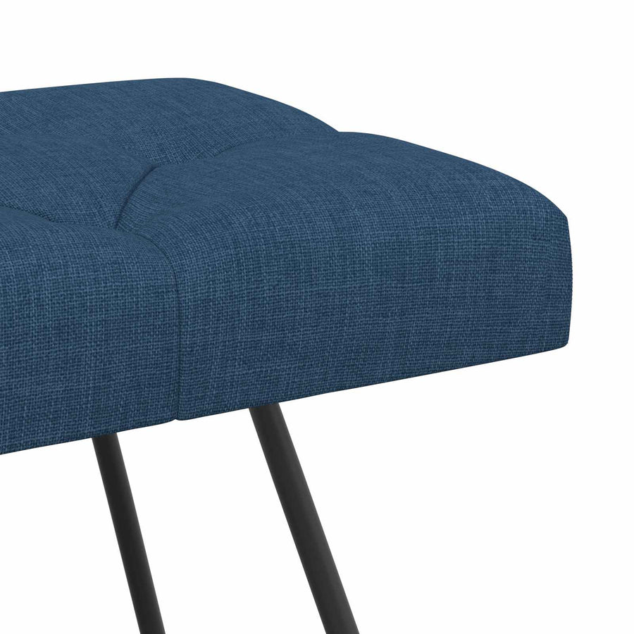 Bank met knoopverstelling Blauw 110 x 40 x 46 cm Stof