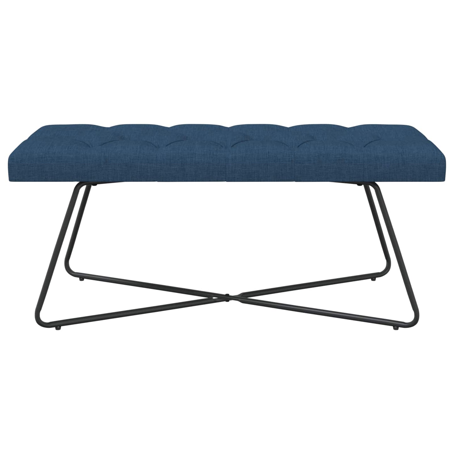 Bank met knoopverstelling Blauw 110 x 40 x 46 cm Stof
