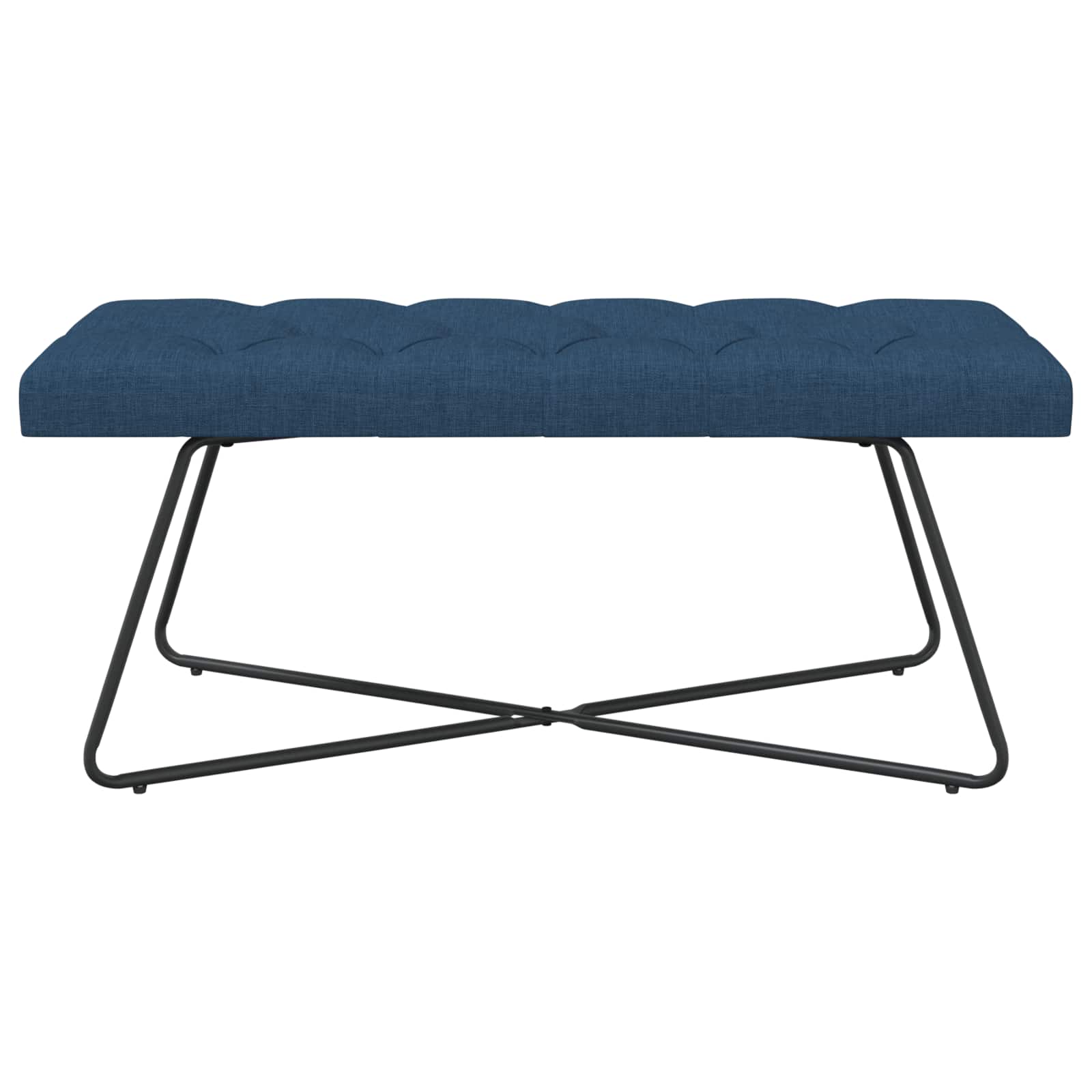 Bank met knoopverstelling Blauw 110 x 40 x 46 cm Stof