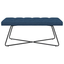 Bank met knoopverstelling Blauw 110 x 40 x 46 cm Stof