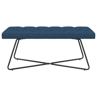 Bank met knoopverstelling Blauw 110 x 40 x 46 cm Stof