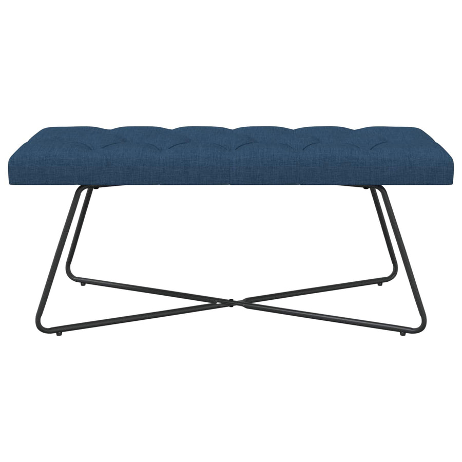 Bank met knoopverstelling Blauw 110 x 40 x 46 cm Stof