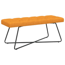 Bank met knoopverstelling Donkergeel 110 x 40 x 46 cm Stof