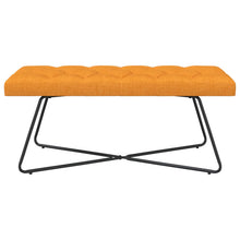 Bank met knoopverstelling Donkergeel 110 x 40 x 46 cm Stof