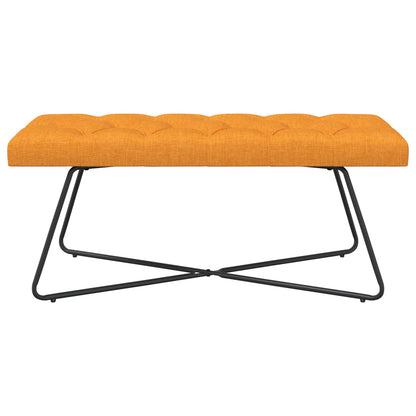 Bank met knoopverstelling Donkergeel 110 x 40 x 46 cm Stof