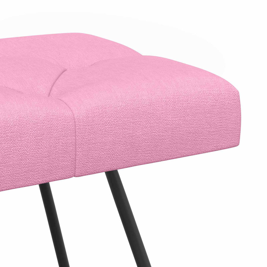 Bank met knoopverstelling Roze 110 x 40 x 46 cm Stof