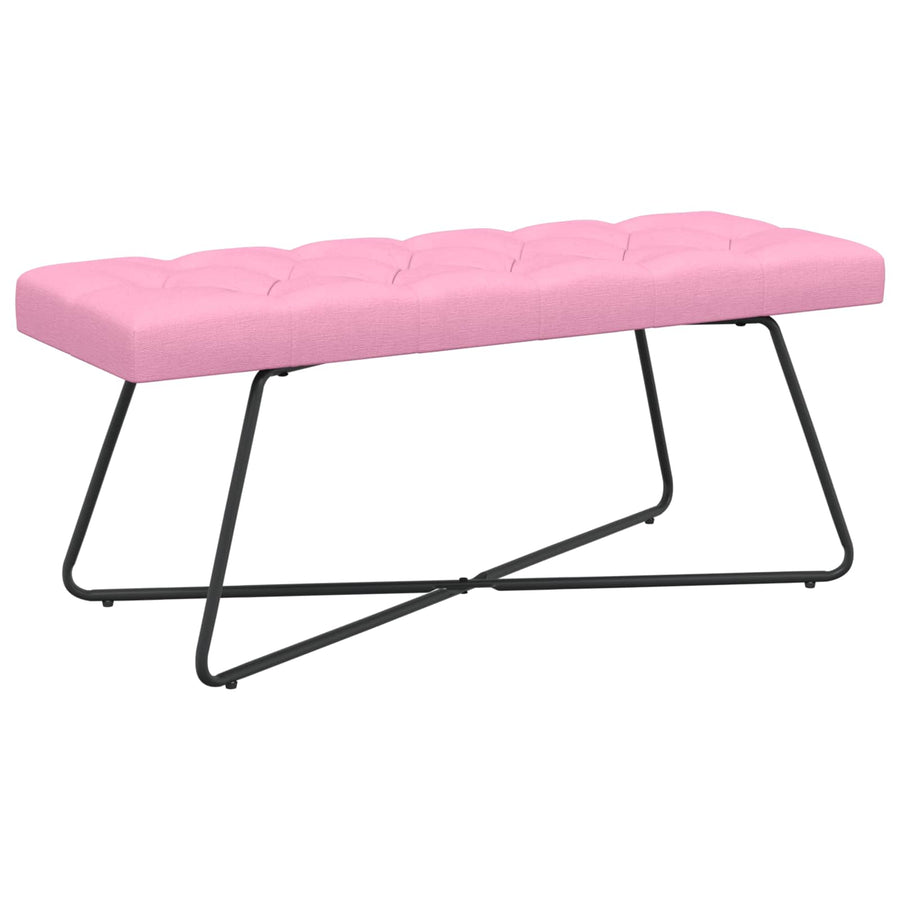 Bank met knoopverstelling Roze 110 x 40 x 46 cm Stof