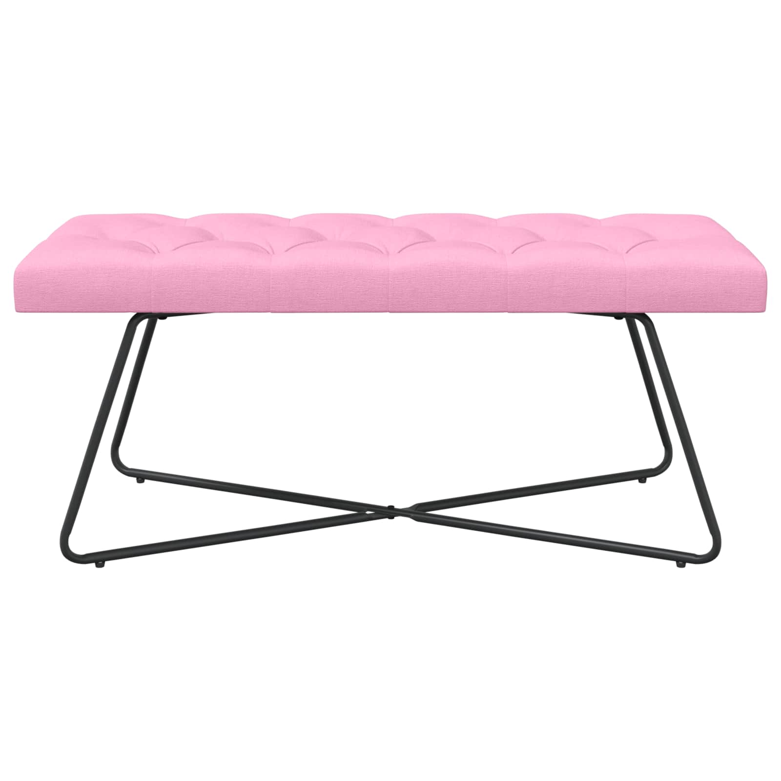 Bank met knoopverstelling Roze 110 x 40 x 46 cm Stof