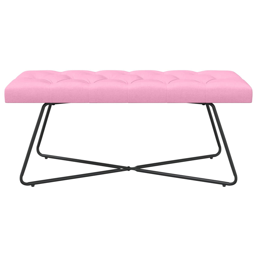 Bank met knoopverstelling Roze 110 x 40 x 46 cm Stof