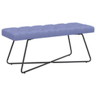 Bank jeans blauw 110x40x46 cm stof