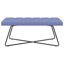 Bank met knoopverstelling Jeans Blauw 110 x 40 x 46 cm Stof
