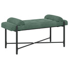 Bankje 110x40x46 cm fluweel zeegroen