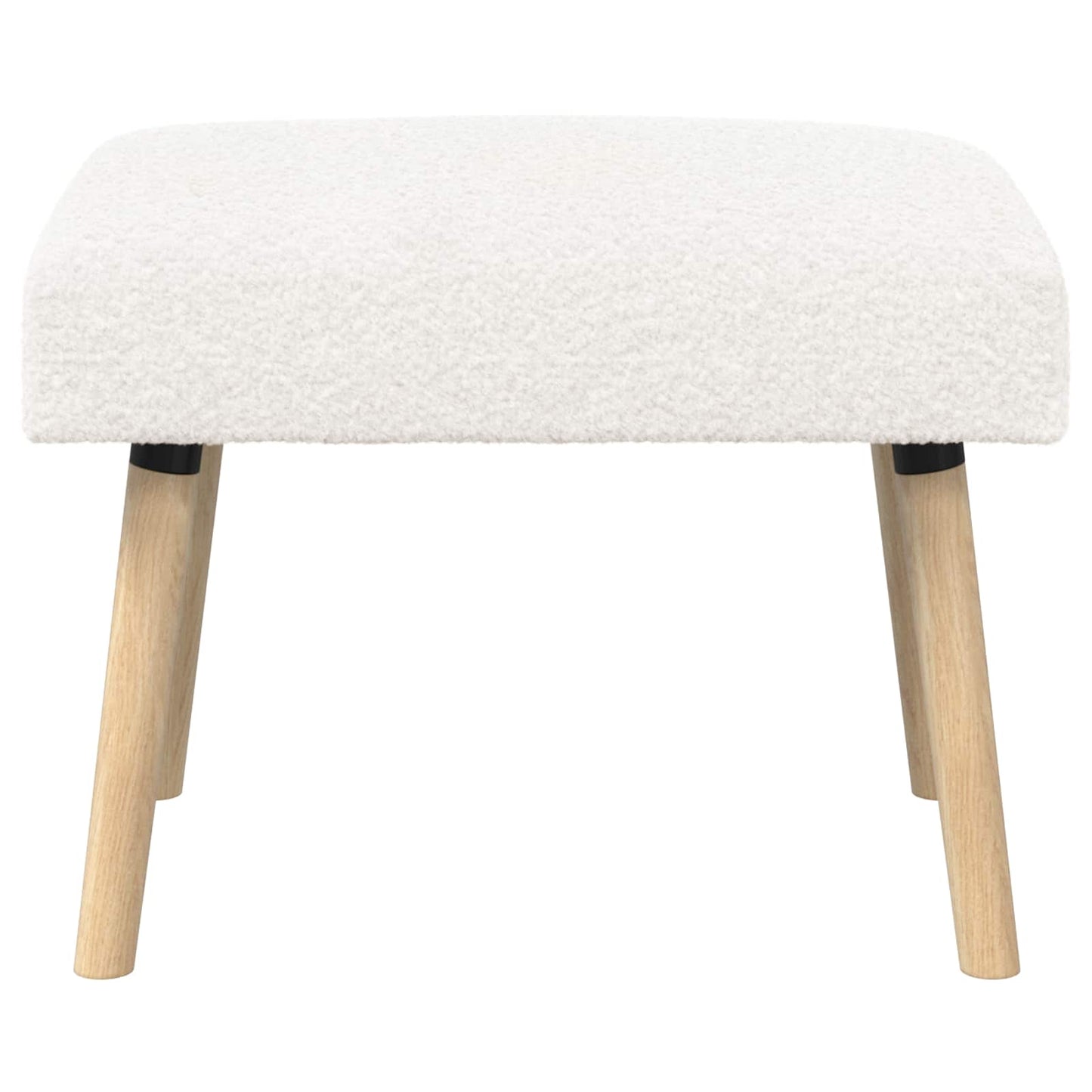 Bank Effen Crèmekleurig 60 x 40 x 45 cm Bouclé