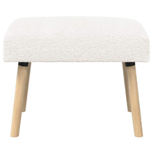 Bank Effen Crèmekleurig 60 x 40 x 45 cm Bouclé