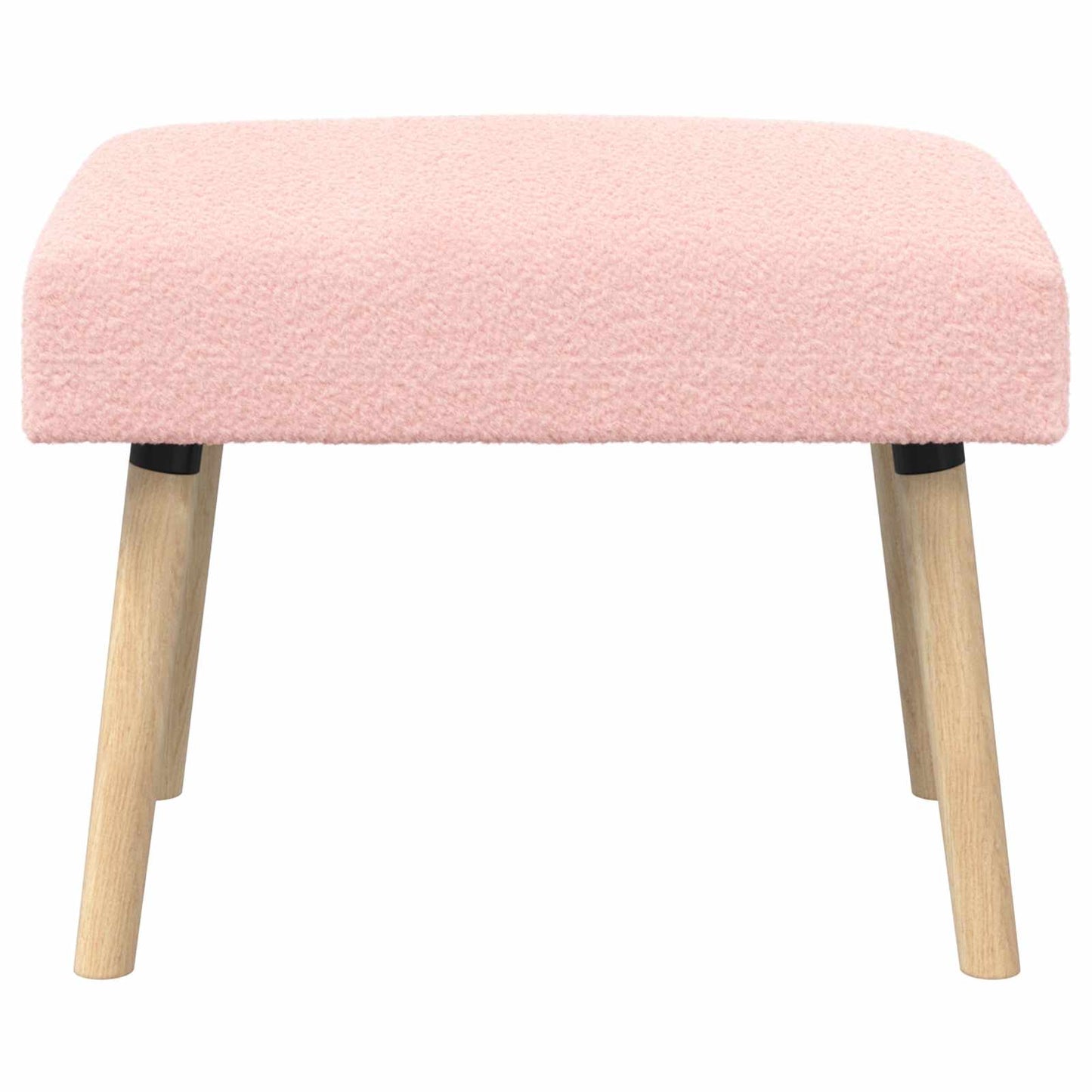 Bank Effen Roze 60 x 40 x 45 cm Bouclé