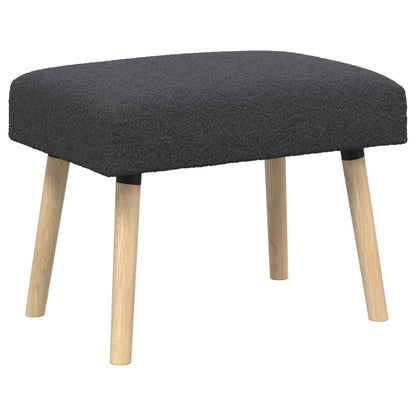 Bank Effen Donkergrijs 60 x 40 x 45 cm Bouclé