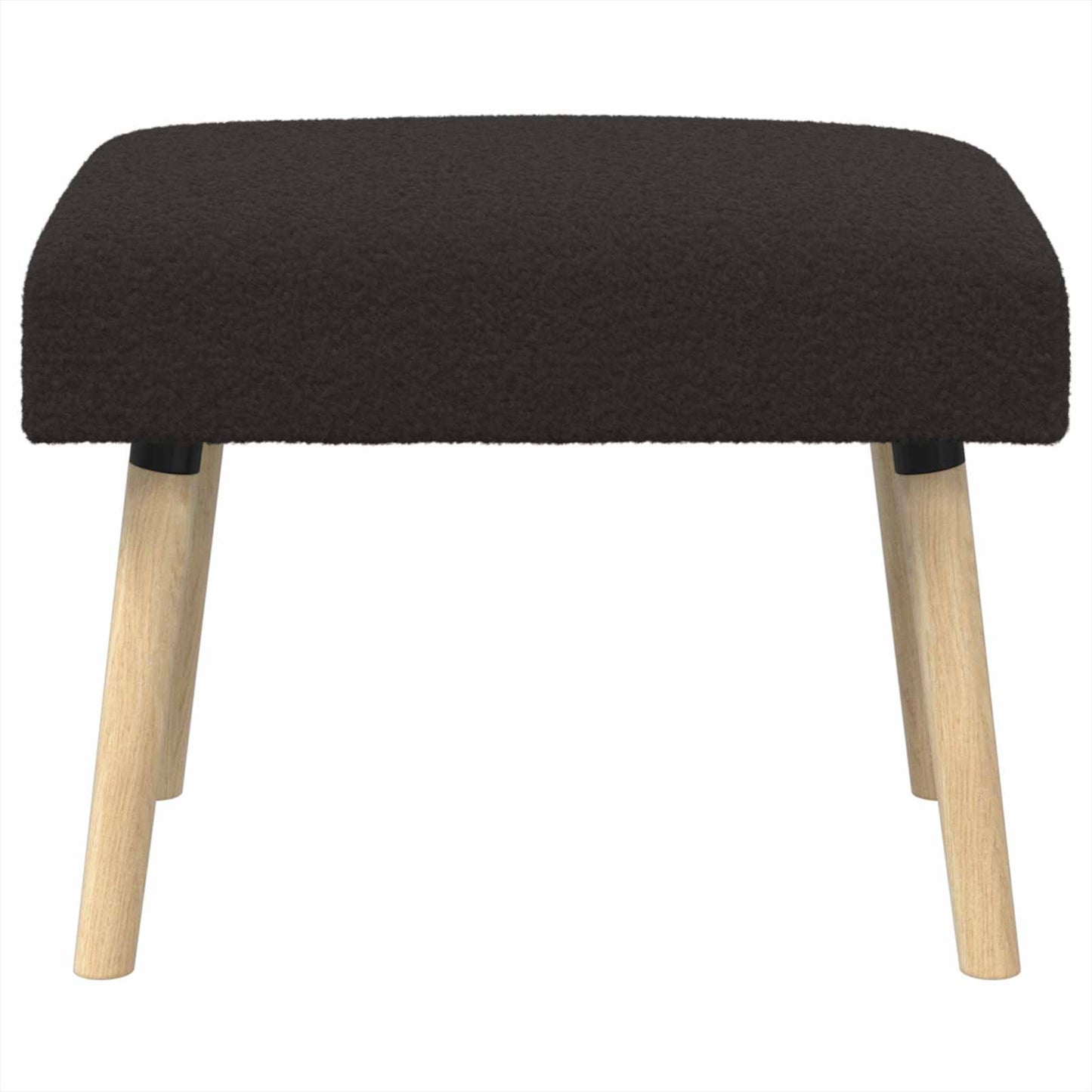 Bank Effen Zwart 60 x 40 x 45 cm Bouclé