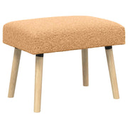 Bank bouclé beige 60x40x45 cm