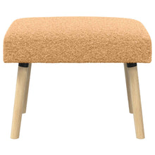 Bank Effen Beige 60 x 40 x 45 cm Bouclé