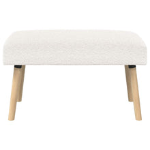 Bank Effen Crèmekleurig 80 x 40 x 46 cm Bouclé