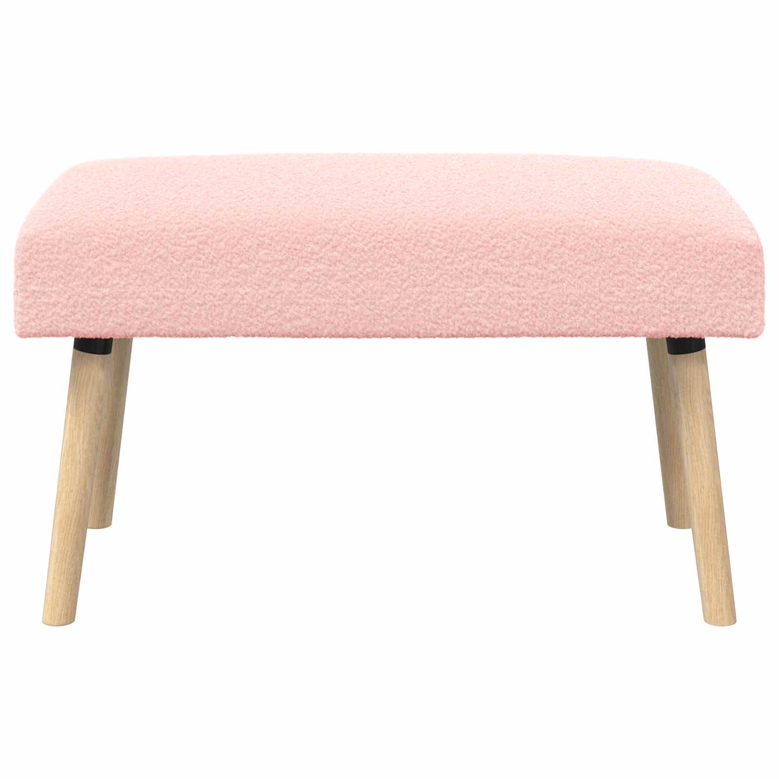 Bank Effen Roze 80 x 40 x 46 cm Bouclé