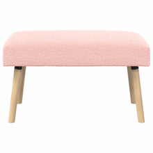 Bank Effen Roze 80 x 40 x 46 cm Bouclé