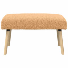 Bank Effen Beige 80 x 40 x 46 cm Bouclé