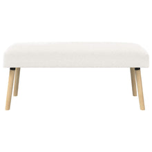 Bank Effen Crèmekleurig 110 x 40 x 46 cm Bouclé