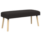 Bank bouclé zwart 110x40x46 cm