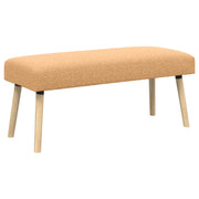 Bank 110x40x46 cm beige bouclé