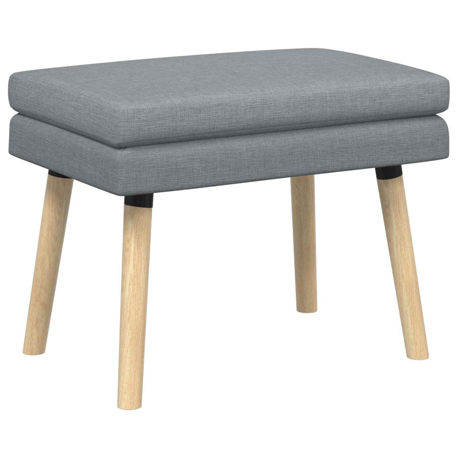 Dubbel Laagige Bank Lichtgrijs 60 x 40 x 46 cm Stof