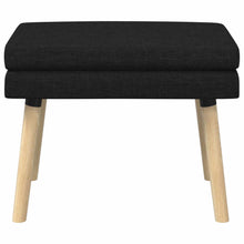 Dubbel Laagige Bank Zwart 60 x 40 x 46 cm Stof