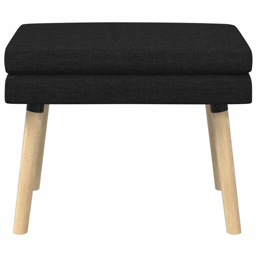 Dubbel Laagige Bank Zwart 60 x 40 x 46 cm Stof