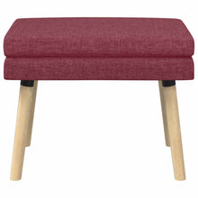 Dubbel Laagige Bank Wijnrood 60 x 40 x 46 cm Stof