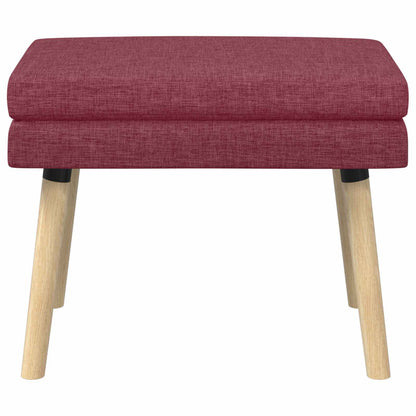 Dubbel Laagige Bank Wijnrood 60 x 40 x 46 cm Stof